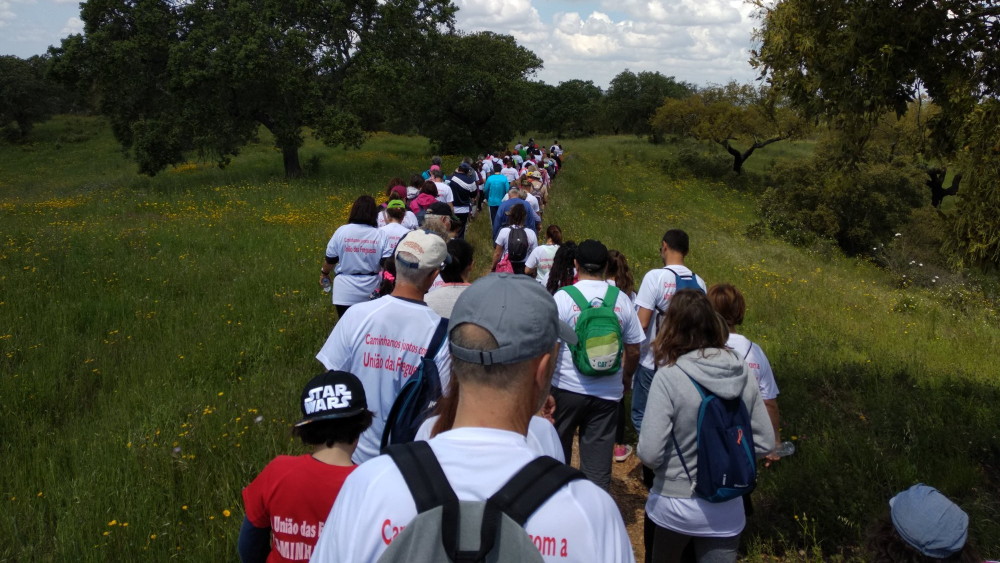 1º Maio assinalado com caminhada entre Sta Catarina e Sta Susana