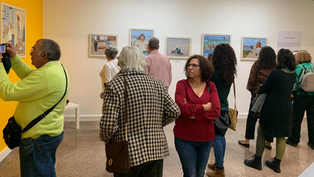 Exposição «Mulheres pescadoras de Portugal» patente na Biblioteca